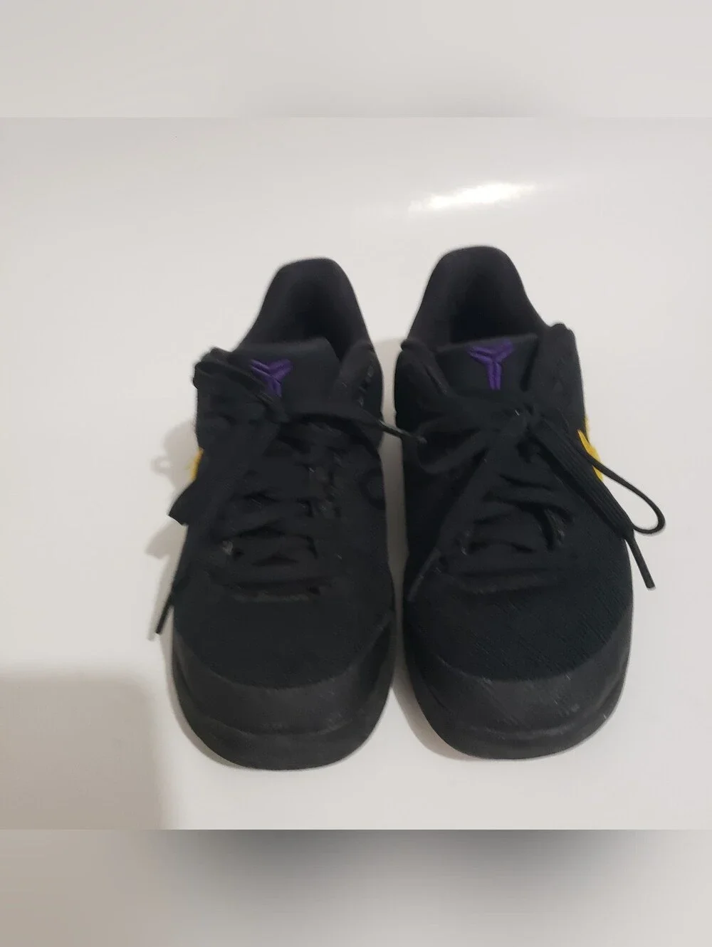 Nike Kobe 8 Protro PS Lakers Away Kids Shoes 12.5C Black Gold Purple FN0267-002